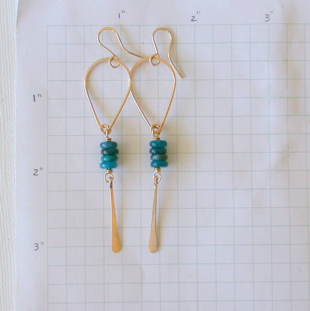Apatite Teardrop Earrings