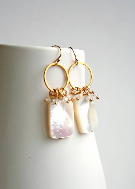 Mother of Pearl Earrings | Dangle Earrings