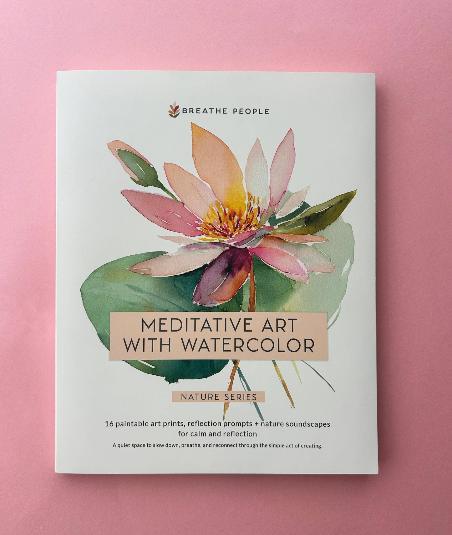 Watercolor Meditative Art Book, Guided Creative Ritual