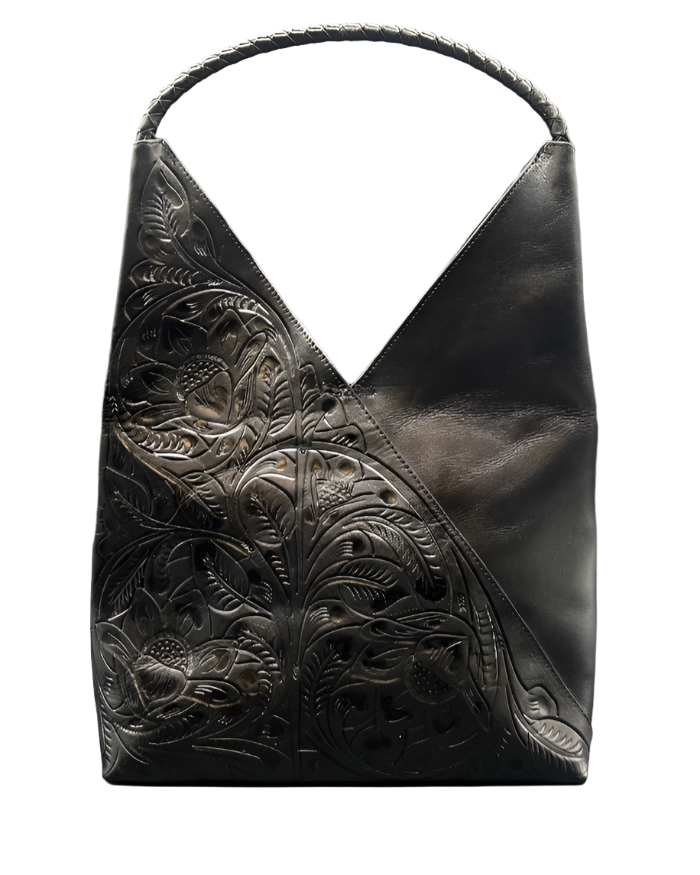 The Nancy Ann: Hand-tooled leather tote