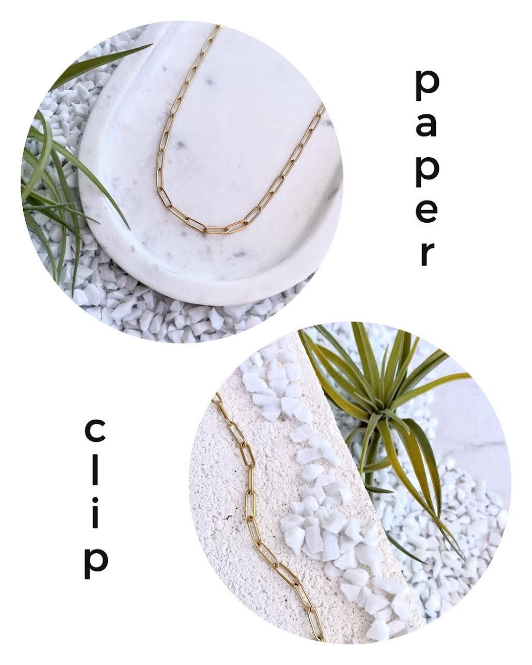 Gold Fill Paperclip Chain