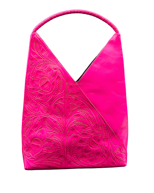 The Nancy Ann: Hand-tooled leather tote