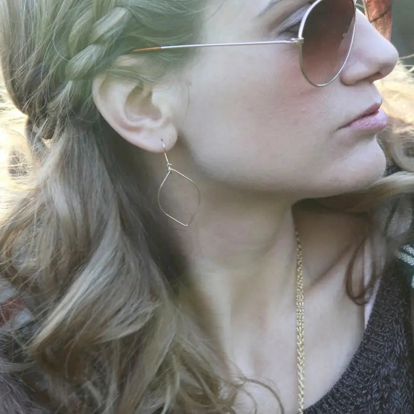 Leaf Hoops by Saressa