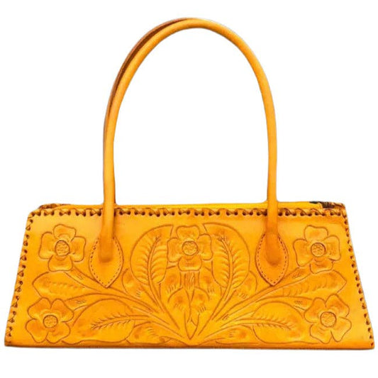 The Abby Petite: Hand-tooled leather bag