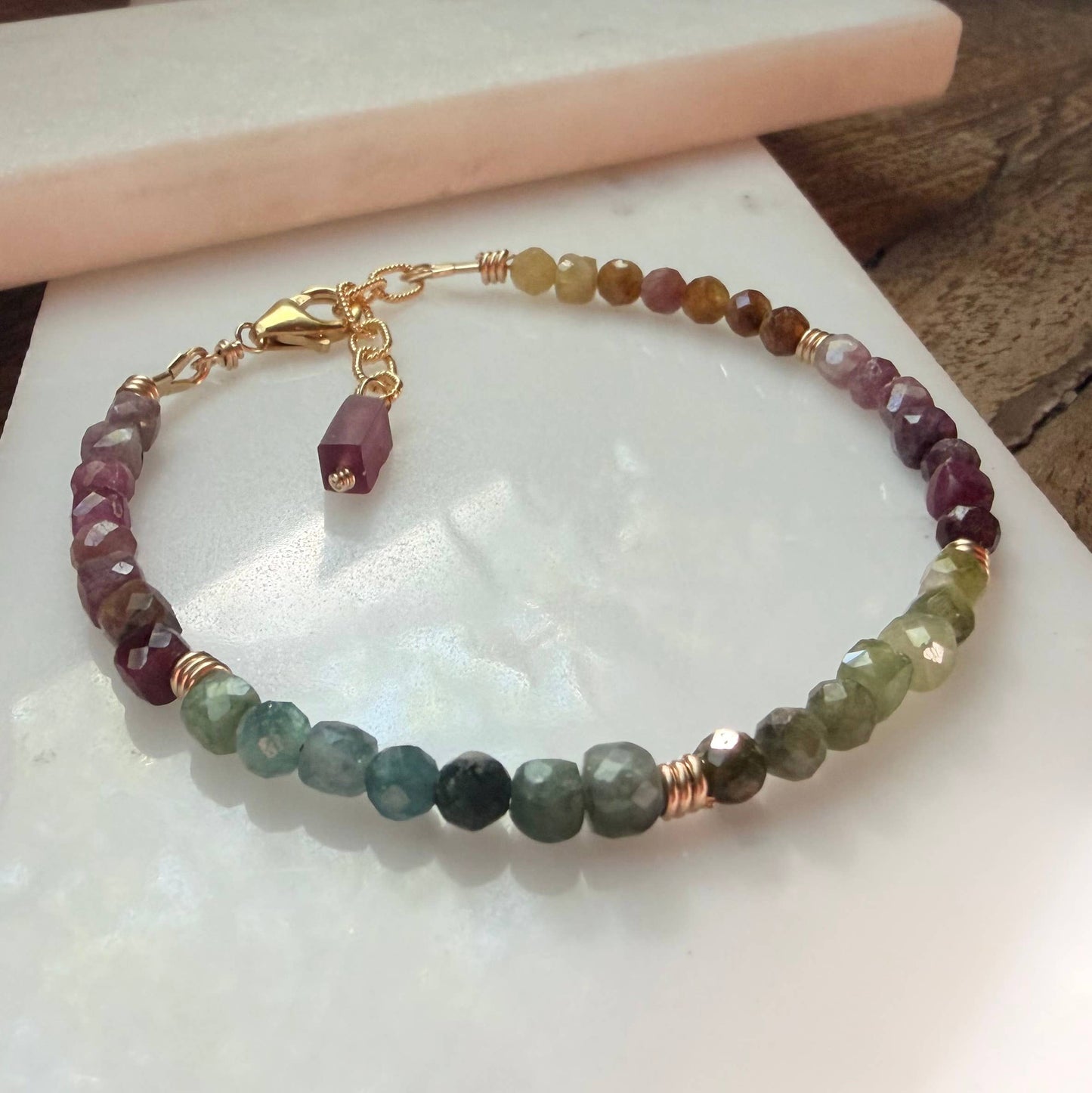 Tourmaline Beaded Bracelet