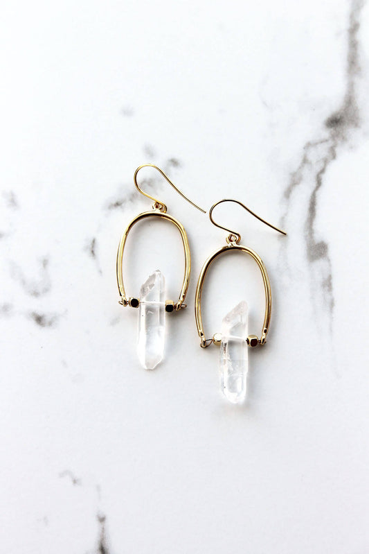 Crystal Horseshoe Earrings