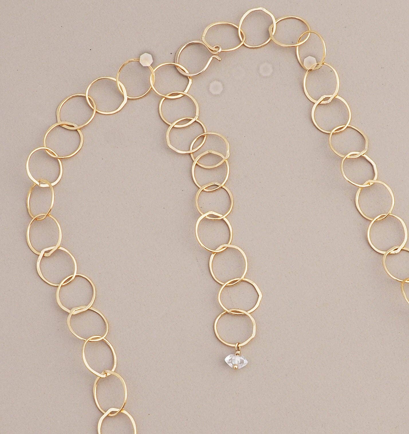 Favorite Chain with Herkimer Diamond, 21"