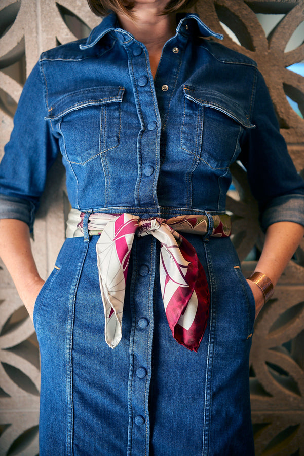 6 Ways to Style the Statement Size Silk Scarf