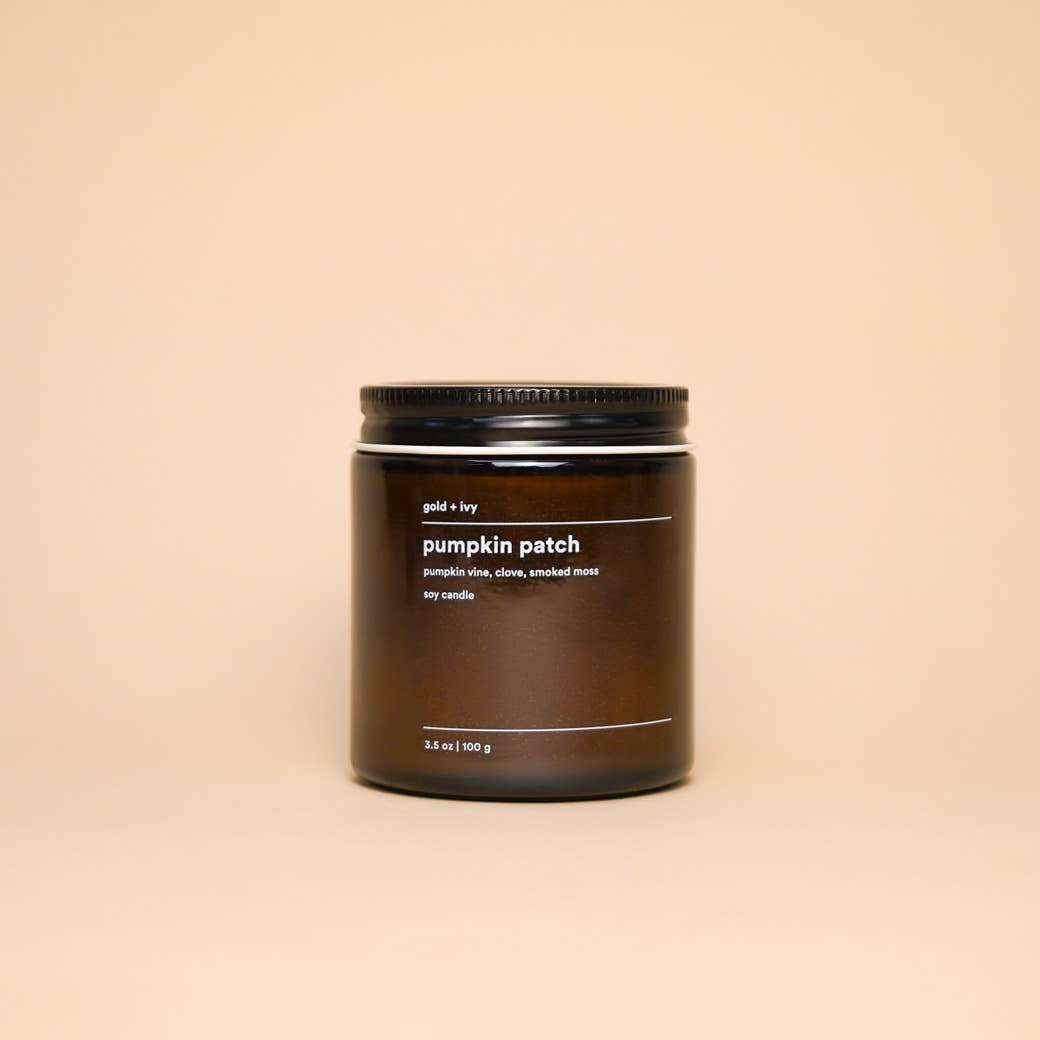 Pumpkin patch soy candle  |  pumpkin vine, clove, smoked moss