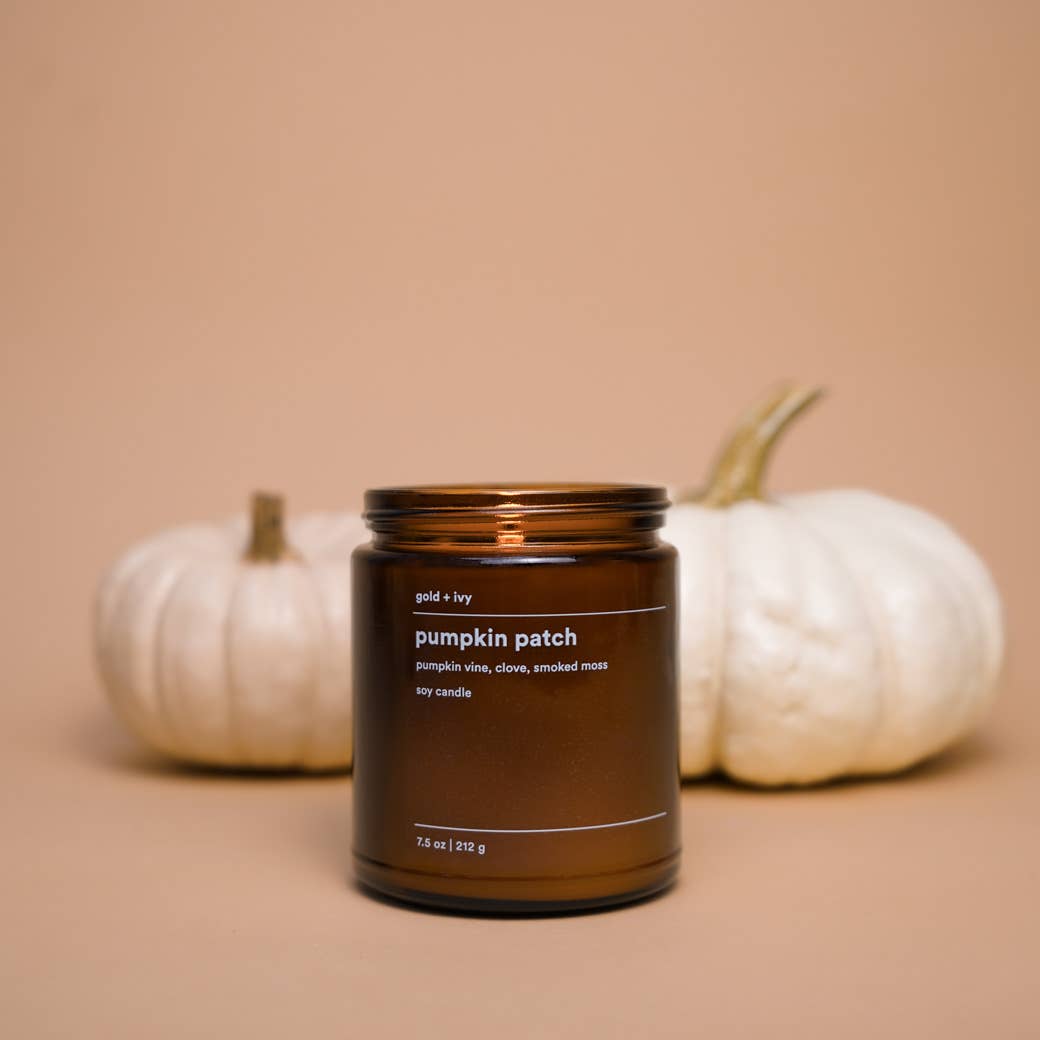 Pumpkin patch soy candle  |  pumpkin vine, clove, smoked moss