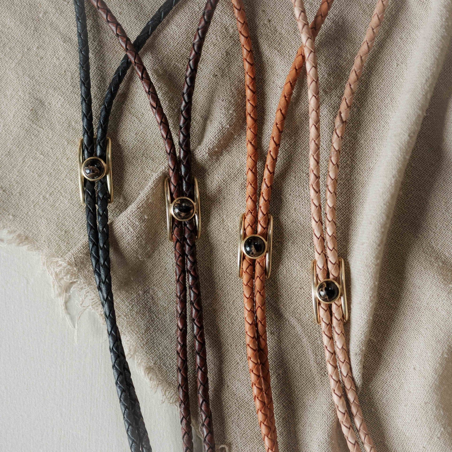 Shepherd Bolo Tie  |  Pearl or Turquoise