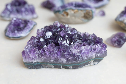 Amethyst clusters from Uruguay