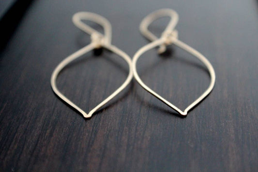 Leaf Hoops by Saressa
