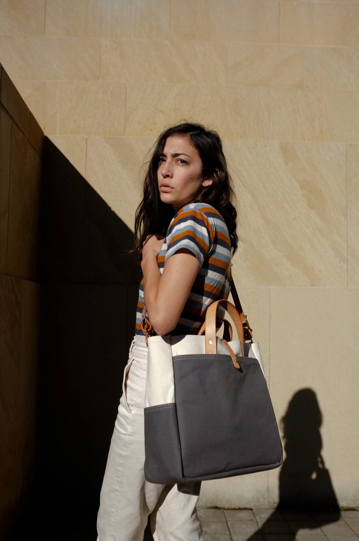Commuter Tote | Canvas & Leather