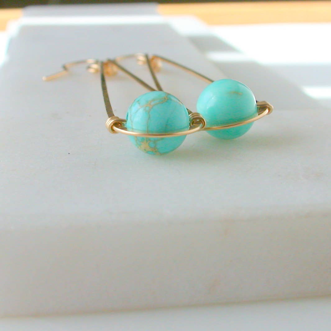 Turquoise Pendulum Earrings