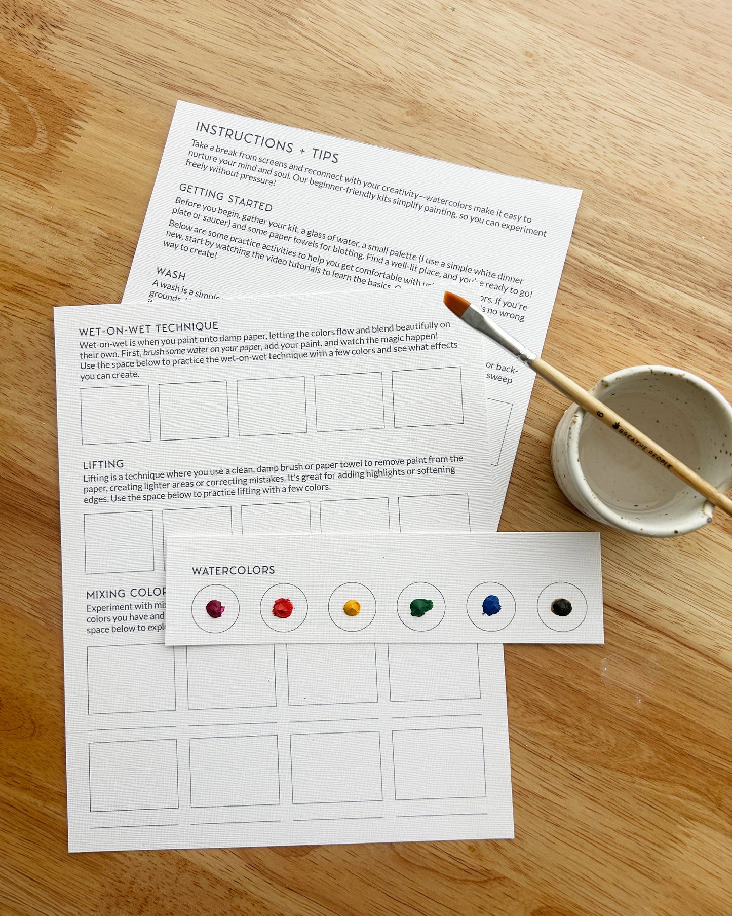 All-In-One Beginner Watercolor Paint Set - Various Designs