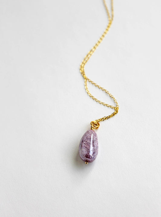 Ruby Mystic Quartz Necklace | Pendant Necklace