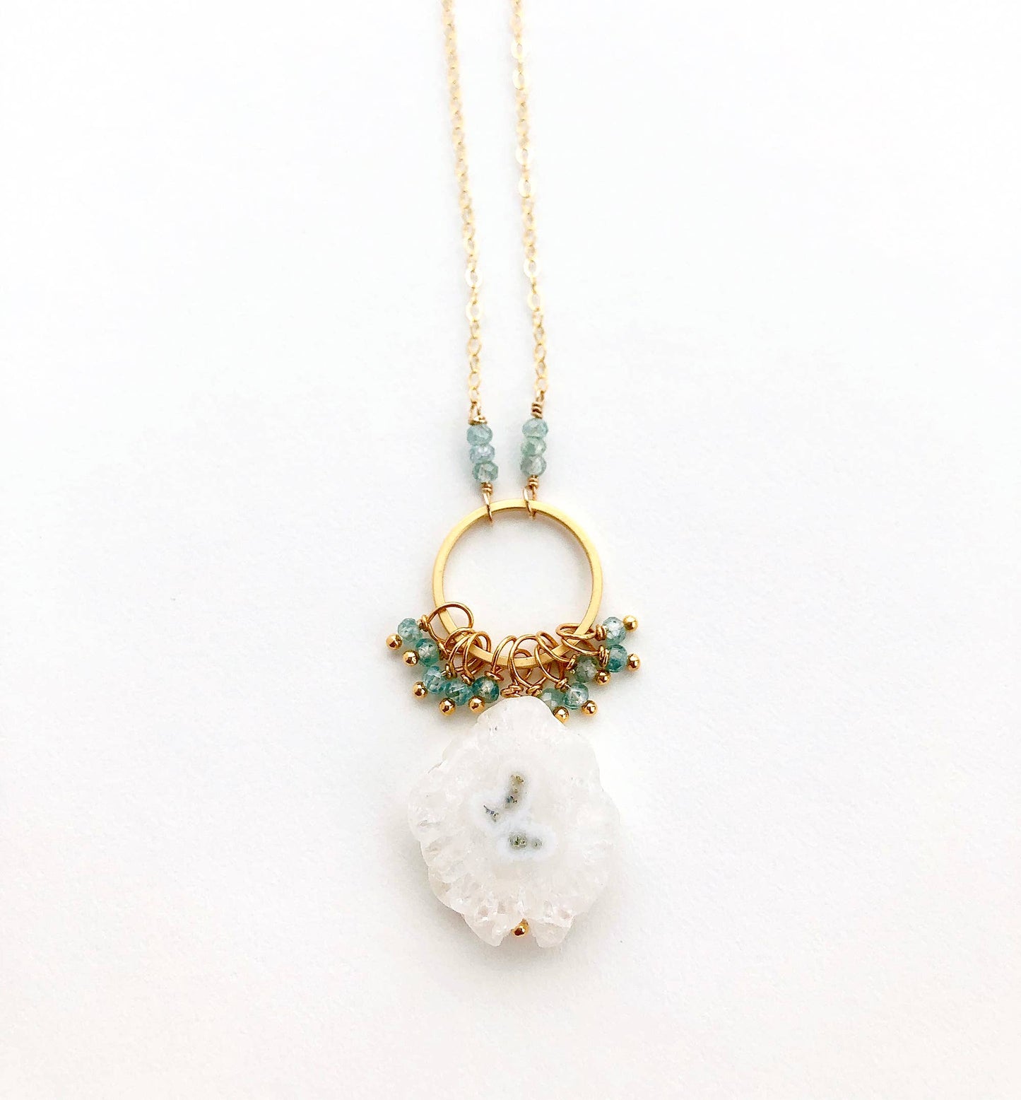 Solar Quartz Pendant Necklace