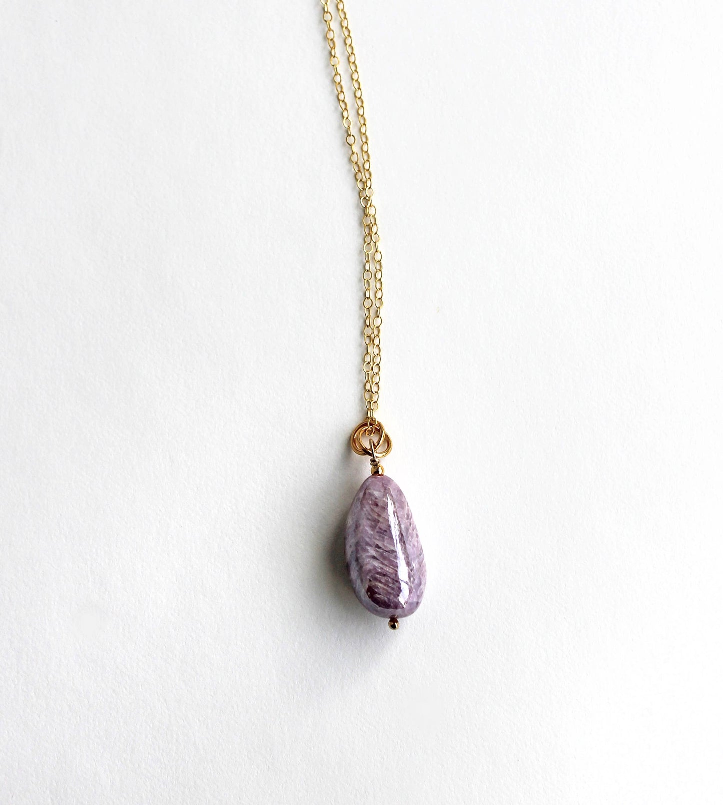 Ruby Mystic Quartz Necklace | Pendant Necklace
