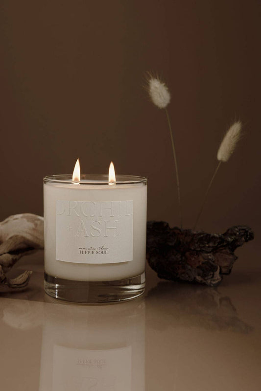 Warm Citrus + Tobacco | HIPPIE SOUL natural candle