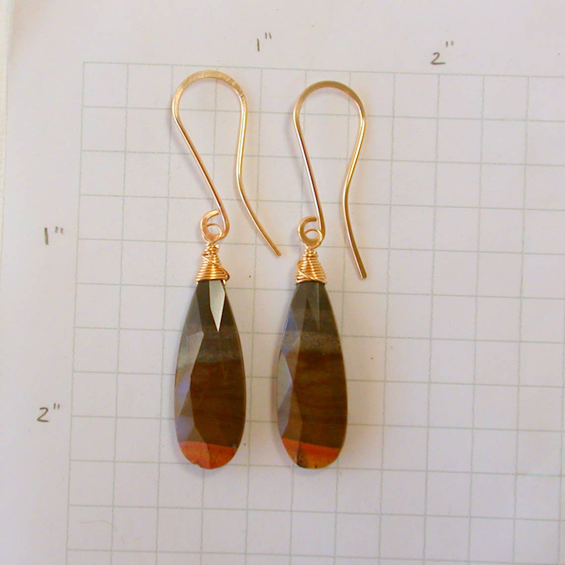 Desert Jasper Statement Earrings