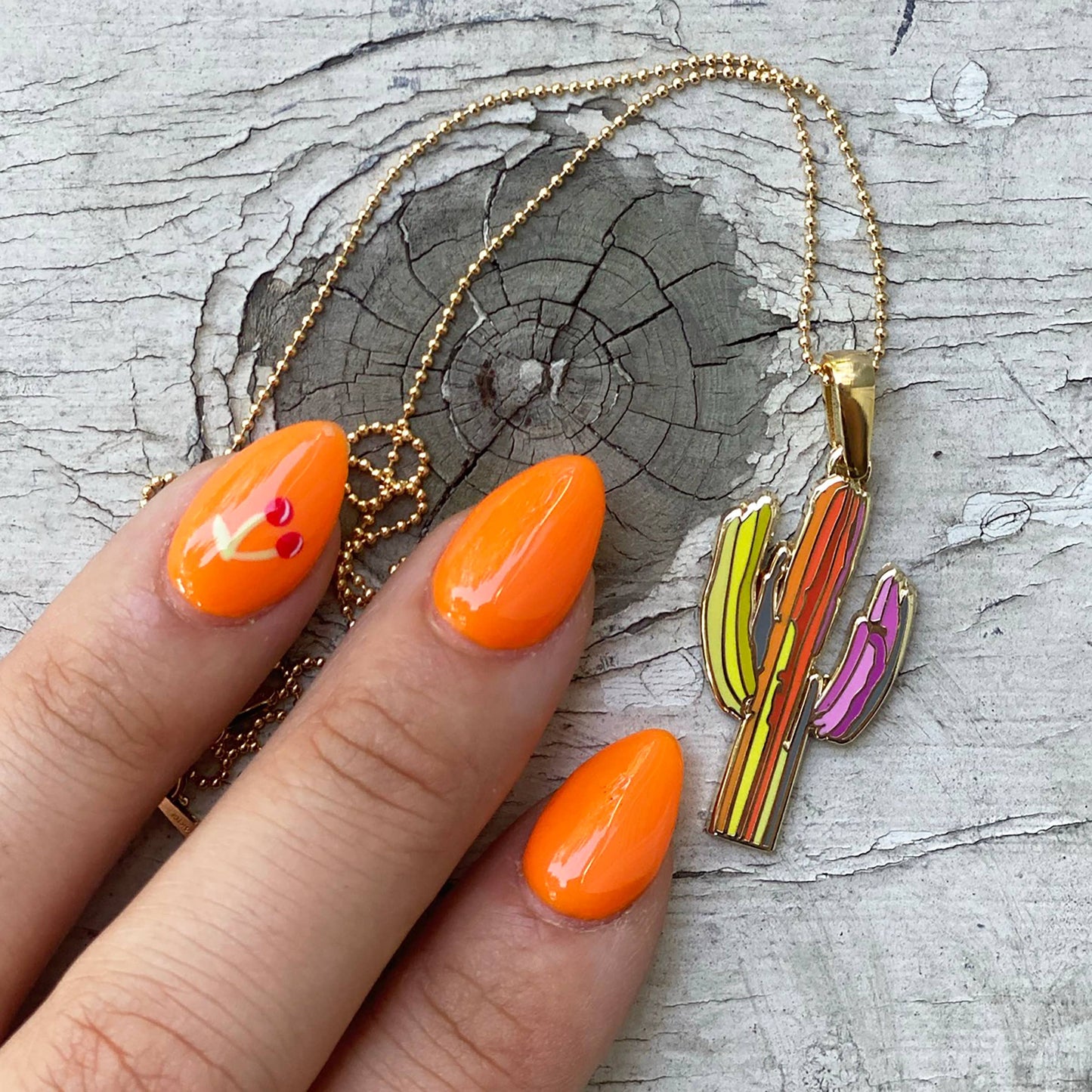 Technicolor Saguaro Necklace