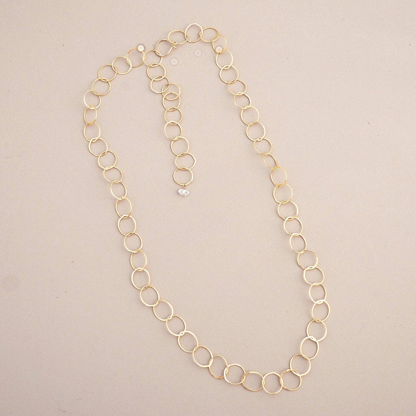 Favorite Chain with Herkimer Diamond, 21"