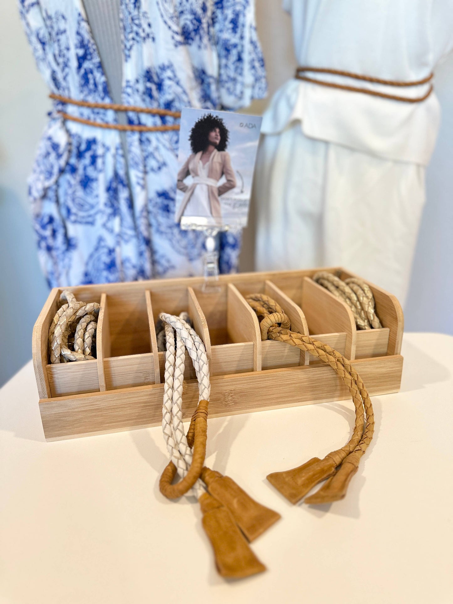 Iguazu Braided Belt – White