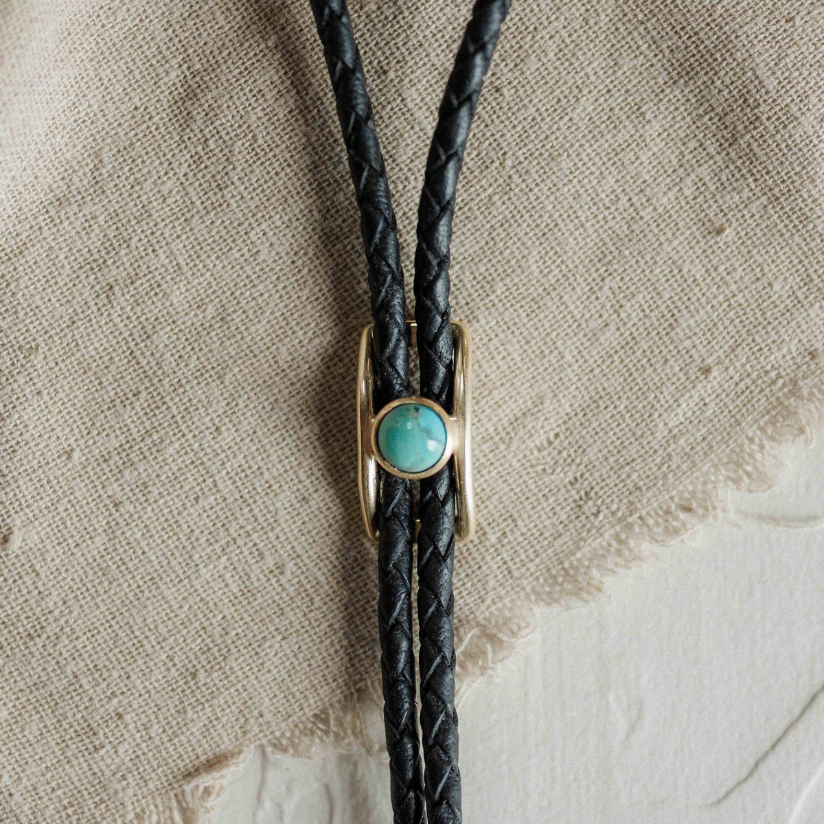 Shepherd Bolo Tie  |  Pearl or Turquoise