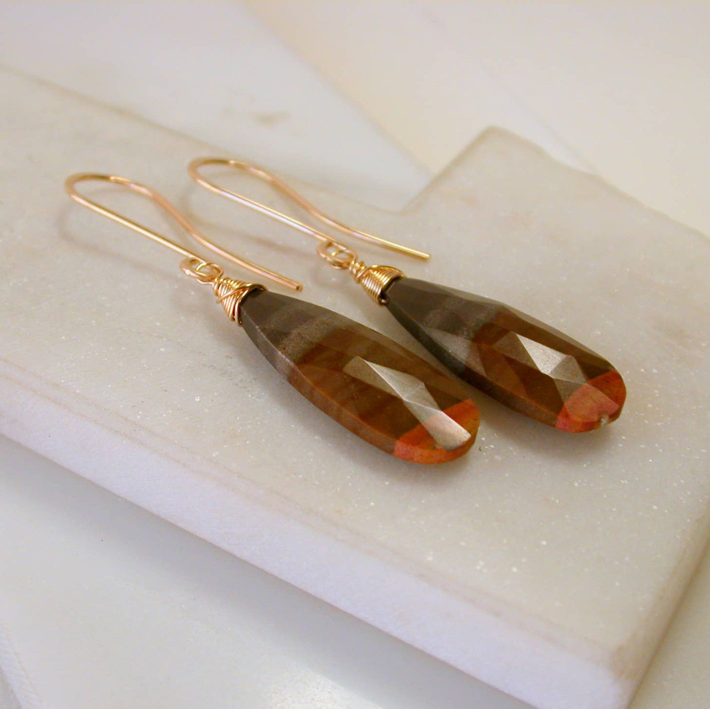 Desert Jasper Statement Earrings