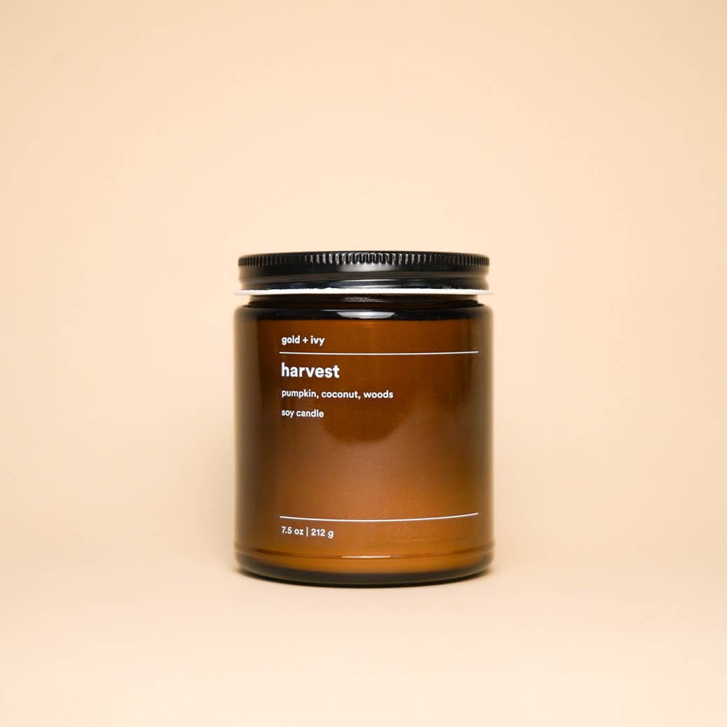 Harvest soy candle  |  pumpkin, coconut, woods