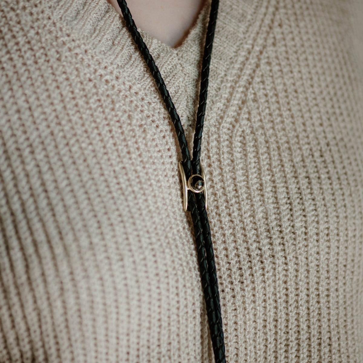 Shepherd Bolo Tie  |  Pearl or Turquoise