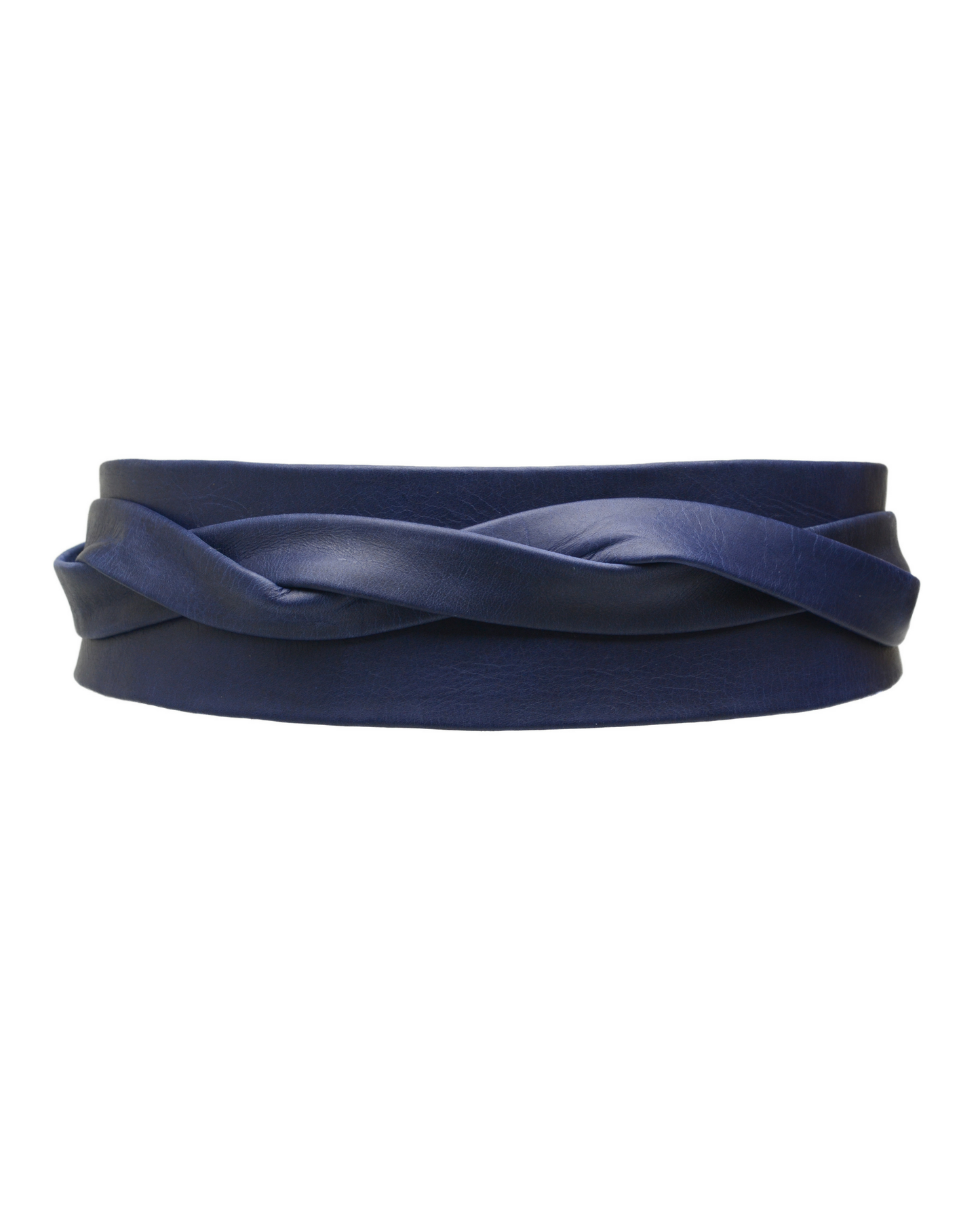 Leather Wrap Belt – Marine Blue
