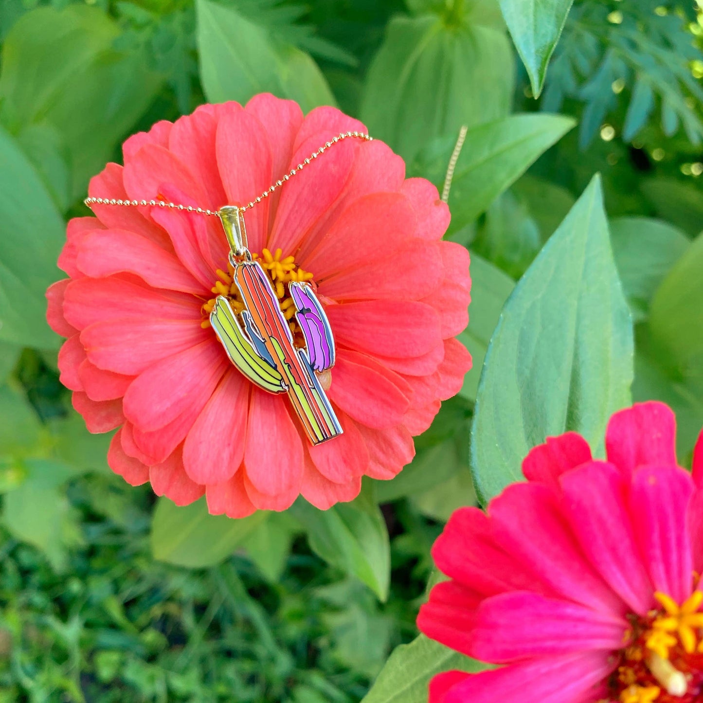 Technicolor Saguaro Necklace