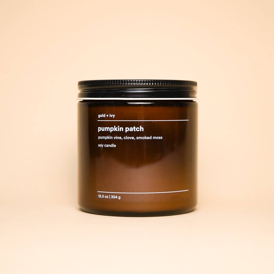 Pumpkin patch soy candle  |  pumpkin vine, clove, smoked moss