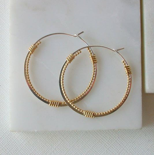 Fancy Double Hoops