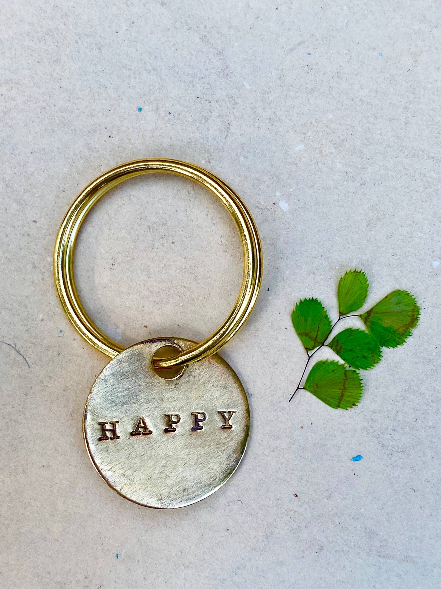 Key Tag and Brass Ring