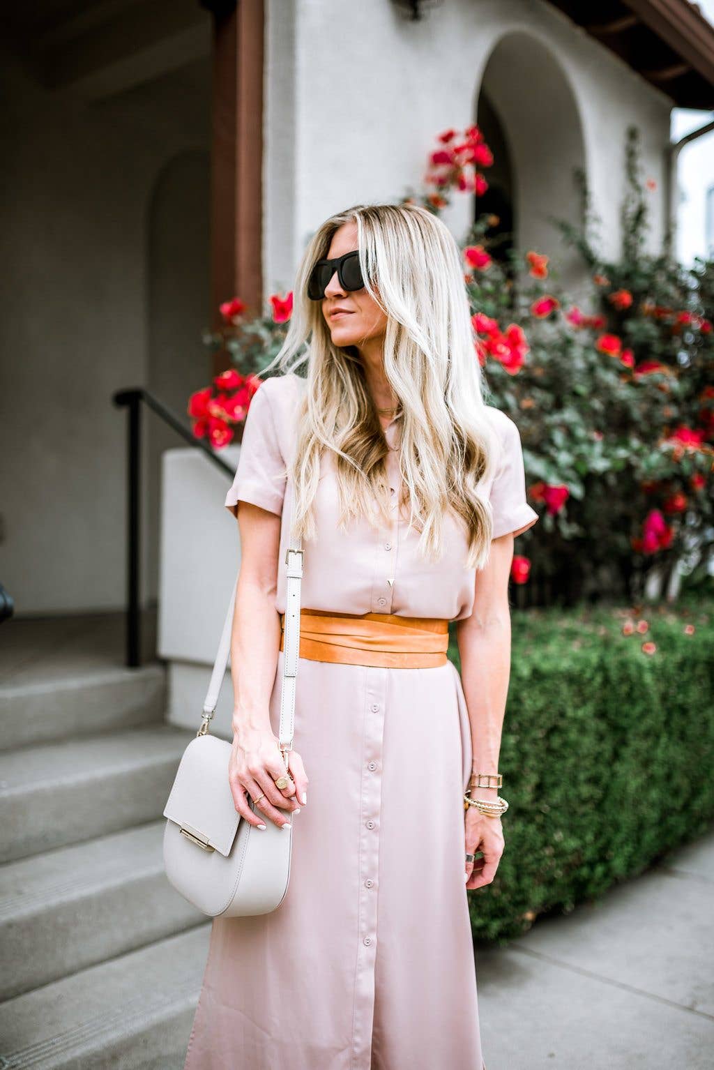 Leather Wrap Belt – Tan