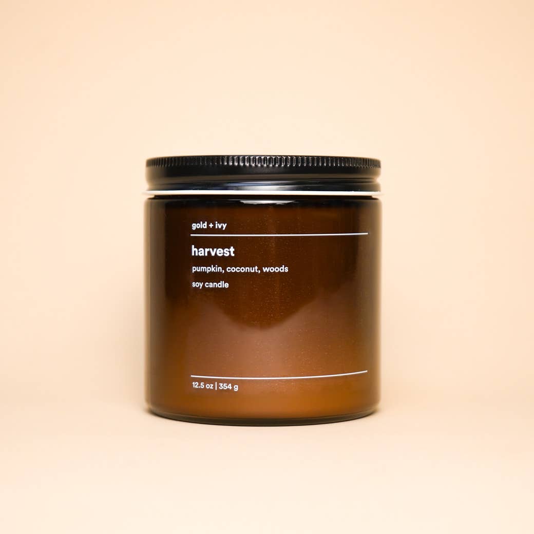 Harvest soy candle  |  pumpkin, coconut, woods