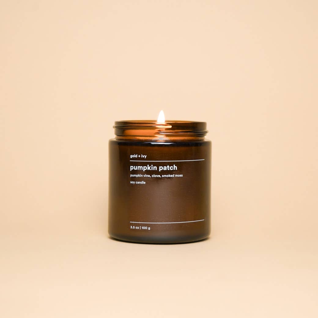Pumpkin patch soy candle  |  pumpkin vine, clove, smoked moss