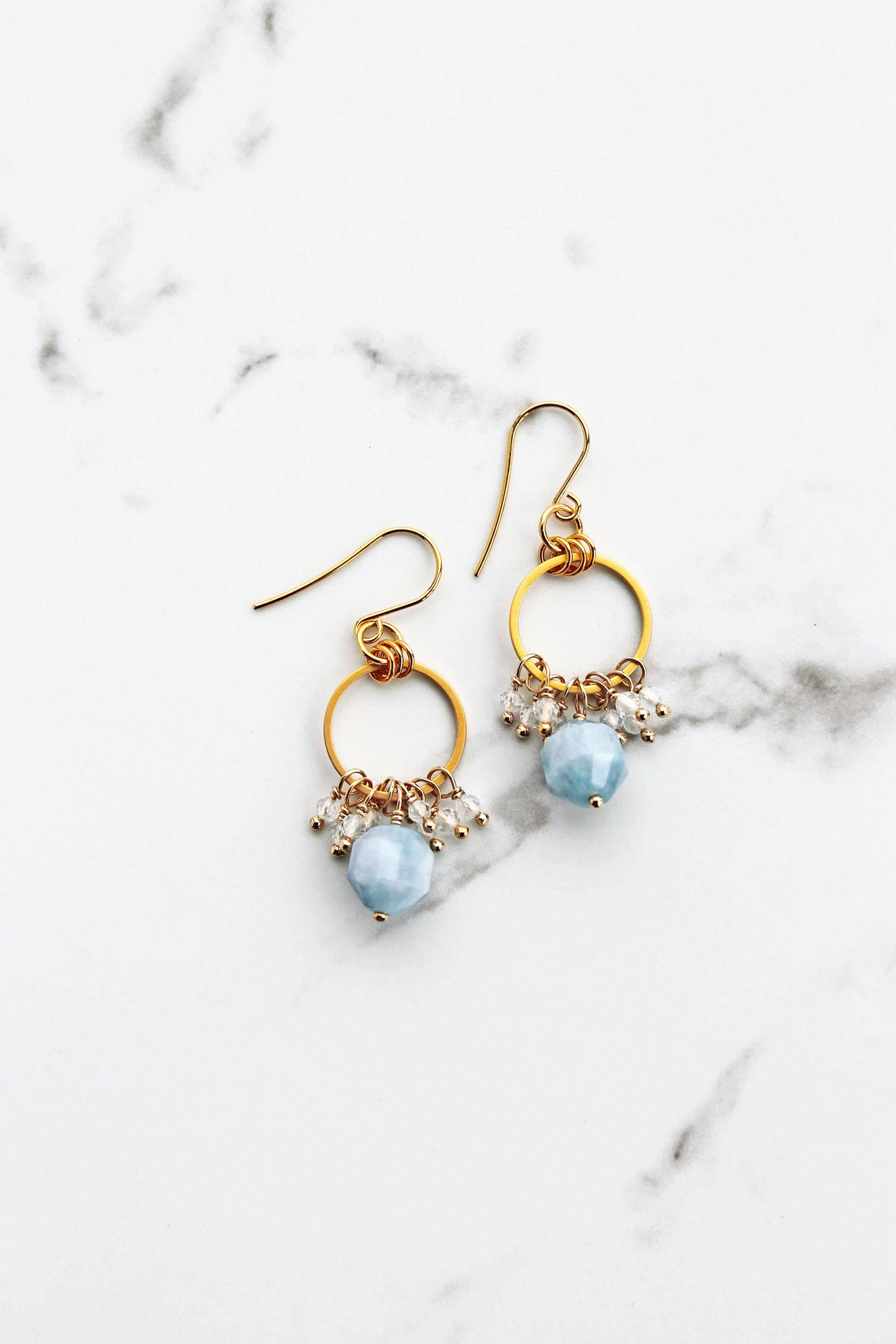 Aquamarine Drop Earrings