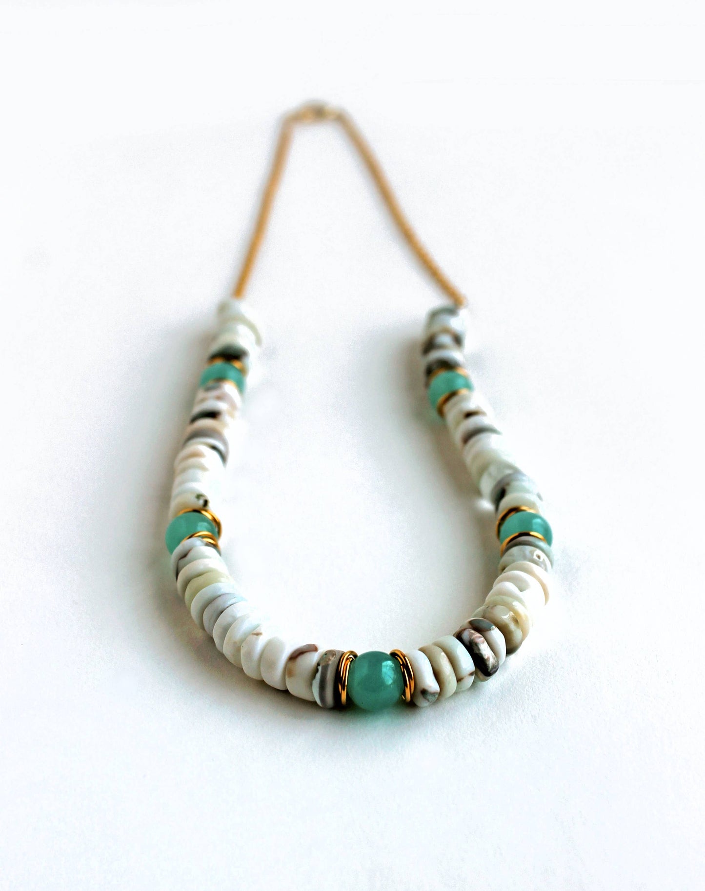 Opal and Amazonite Statement Necklace