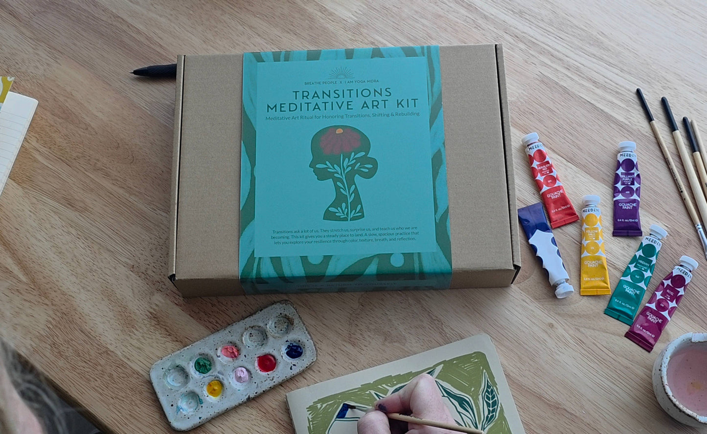 Gentle Transitions Meditative Art Kit with Gouache