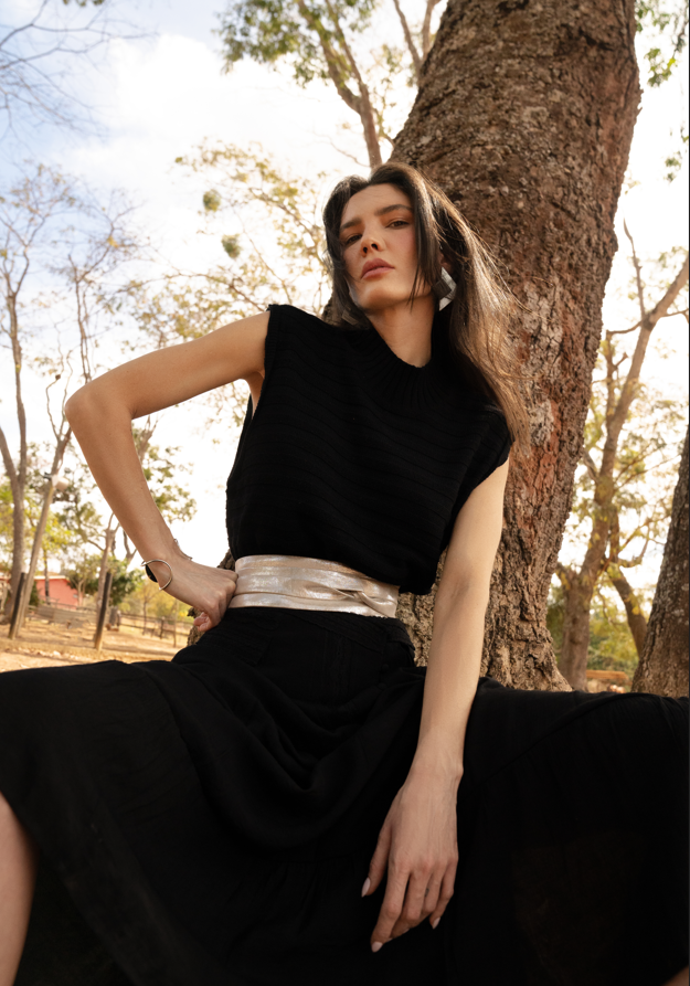 Wrap Belt – Silver Shimmer