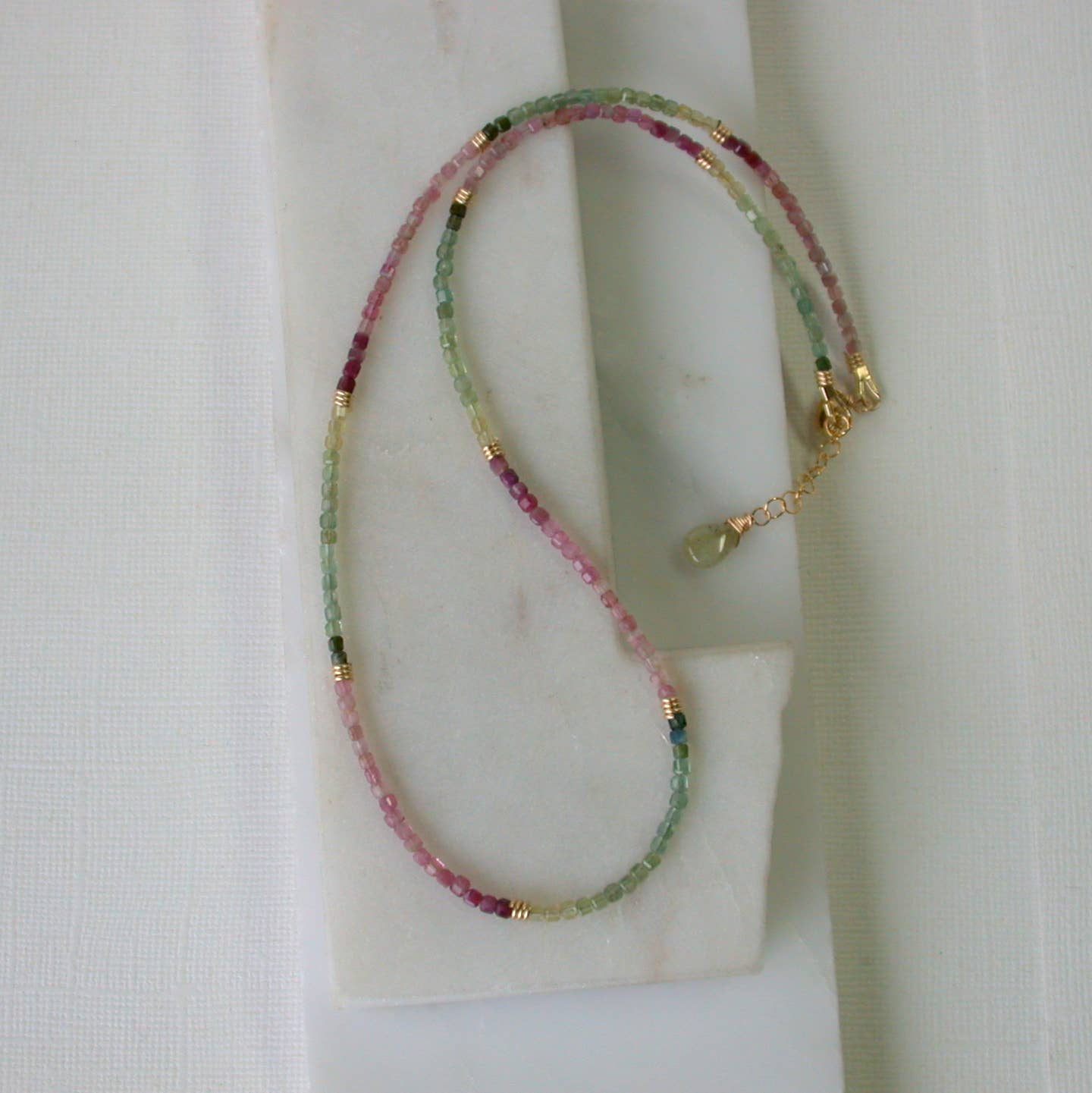 Blossom Tourmaline Beaded Necklace