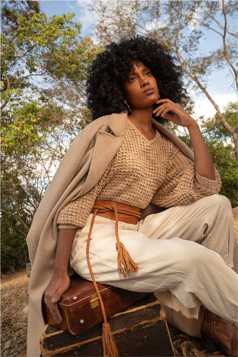 Lucky Wrap Belt - Cognac