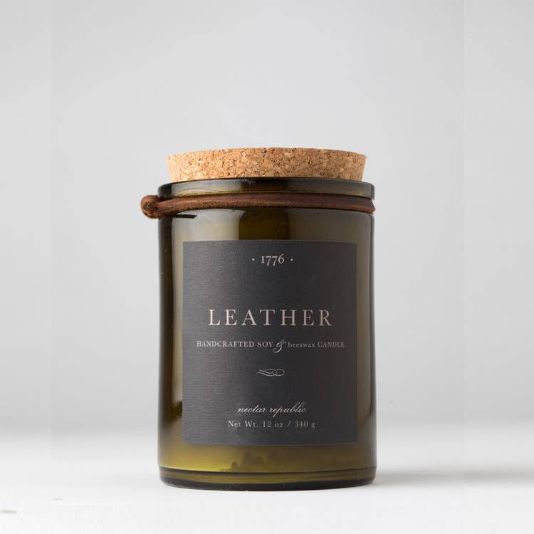 Leather 1776 Candle