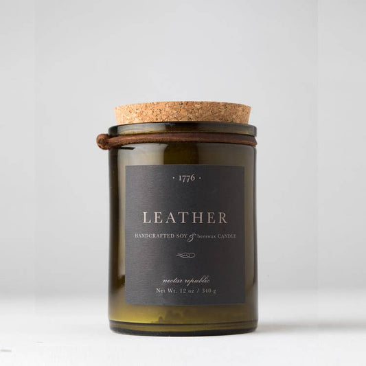Leather 1776 Candle