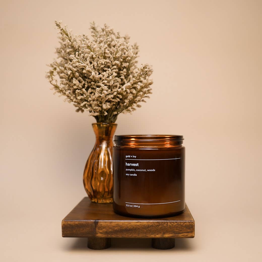 Harvest soy candle  |  pumpkin, coconut, woods