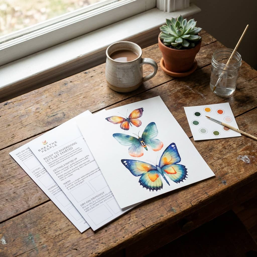 All-In-One Beginner Watercolor Paint Set - Various Designs